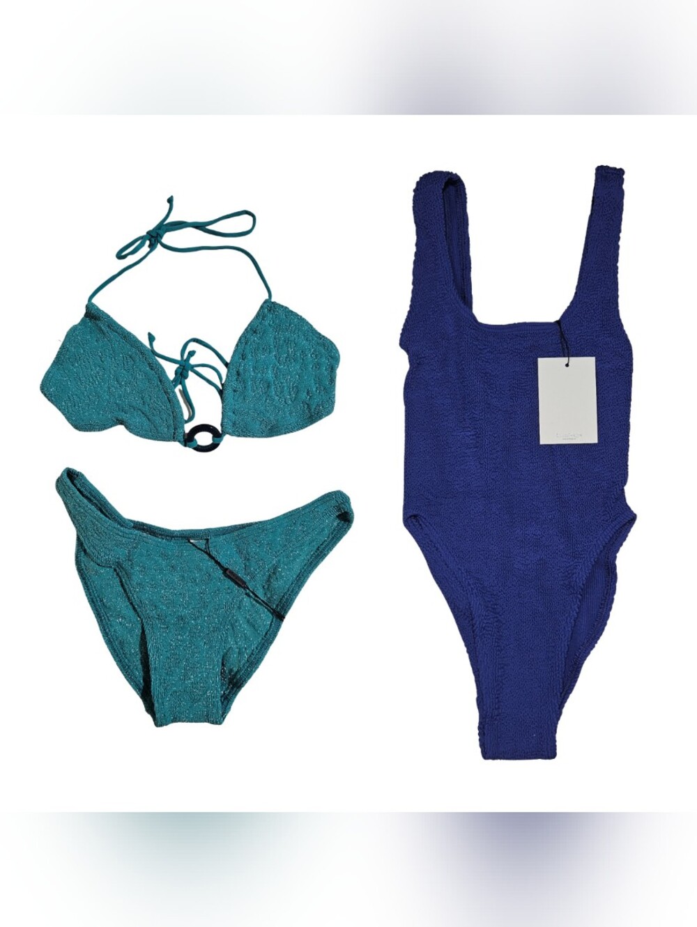 Bond-Eye Bikini Set Ring Ingrid Triangle/Sign Brief & Madison Swimsuit One-Piece